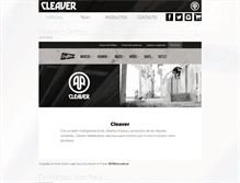 Tablet Screenshot of cleaverskateboards.com